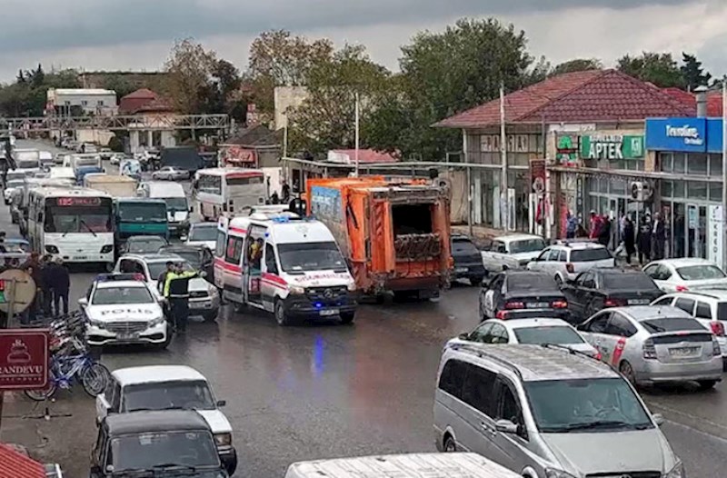 Zabratda piyadanı maşın vurdu, sıxlıq yarandı