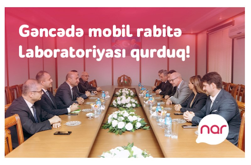 “Nar” Gəncədə tələbələr üçün mobil rabitə laboratoriyası təsis etdi — FOTOLAR