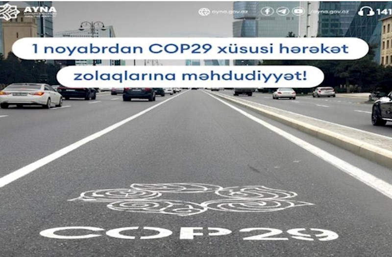 Sabahdan COP29-la bağlı QADAĞA