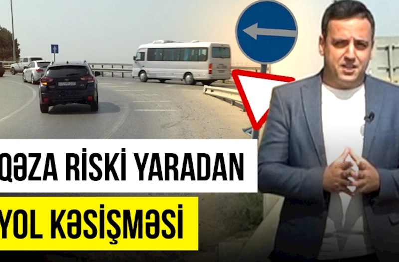 Qanunu bilməyən sürücülərin çaşbaş qaldıqları yol — VİDEO