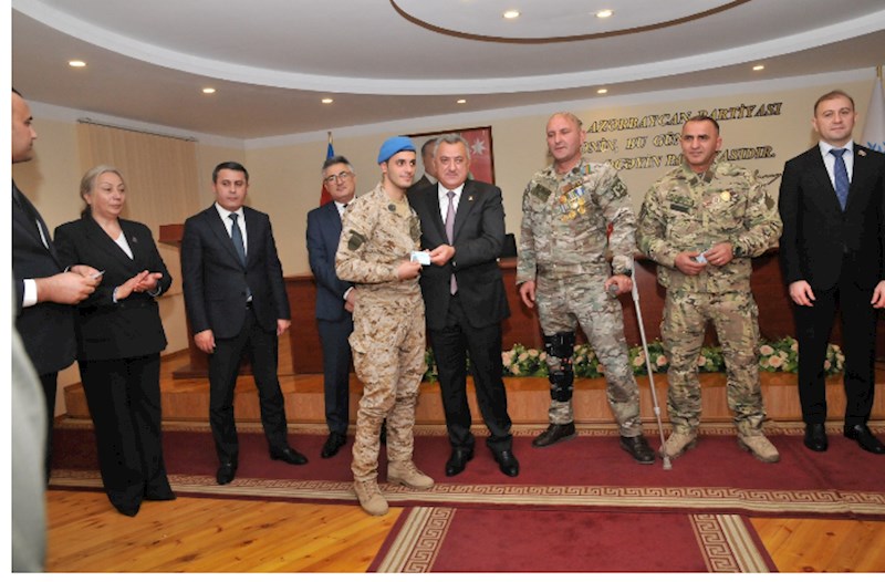 Abşeronda Yeni Azərbaycan Partiyasının yaranmasının 32-ci ildönümü münasibətilə tədbir keçirilib — FOTOLAR