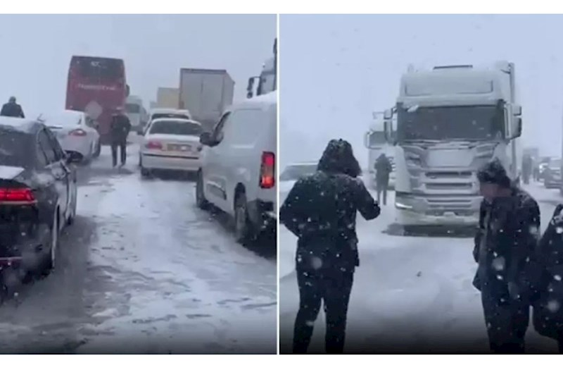 Türkiyəyə qar yağdı: Yollar buz bağladı — VİDEO