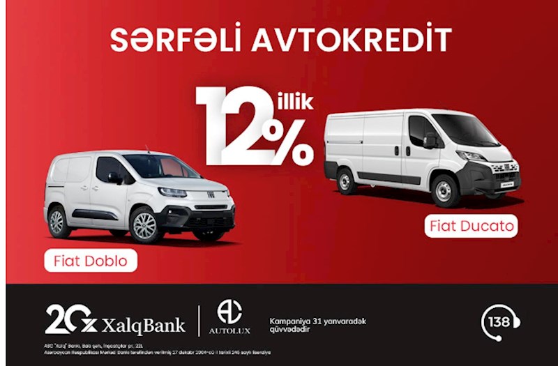 Xalq Bankdan hüquqi şəxslər üçün sərfəli avtokredit