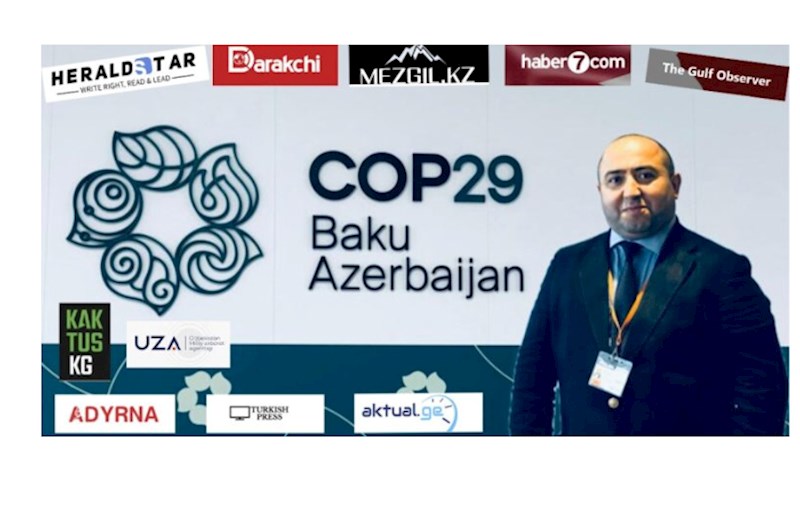 Aqil Ələsgər 8 ölkənin mediasına COP29 barədə danışdı — FOTOLAR 