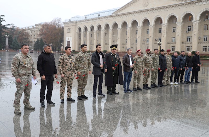 Xüsusi Təyinatlıların Qaziləri Şəhid ailələri və Veteranları ictimai birliyi Gəncədə tədbir keçirdi — FOTOLAR