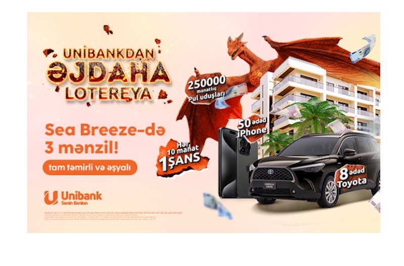 "Unibank"ın “Əjdaha” lotereyasının dördüncü tirajının qalibləri seçilib