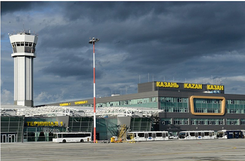 Kazan aeroportunda uçuşlar dayandırıldı 