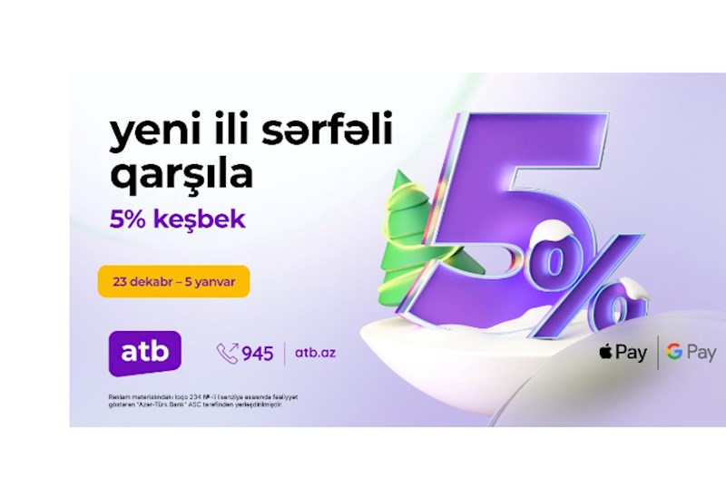 Azər Türk Bankdan bayramlar münasibətilə cashback kampaniyası 