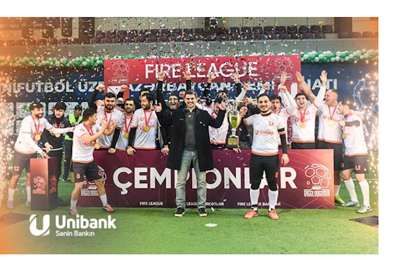 “Unibank” komandası futbol çempionatının qalibi olub — FOTO