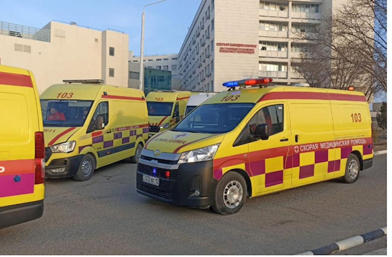 Təyyarə qəzasında sağ qalanlar Aktaudan Azərbaycana yola salınır — FOTO (VİDEO) 