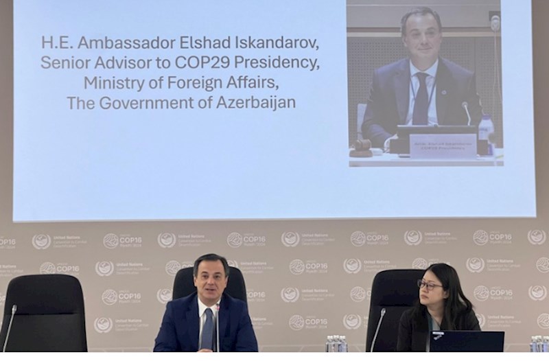 COP16-da Bakı İqlim və Sülh Mərkəzinin təqdimatı keçirilib 