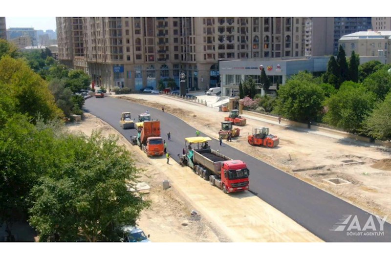 "Cavanşir" körpüsünün yeri asfaltlanır — VİDEO/FOTOLAR