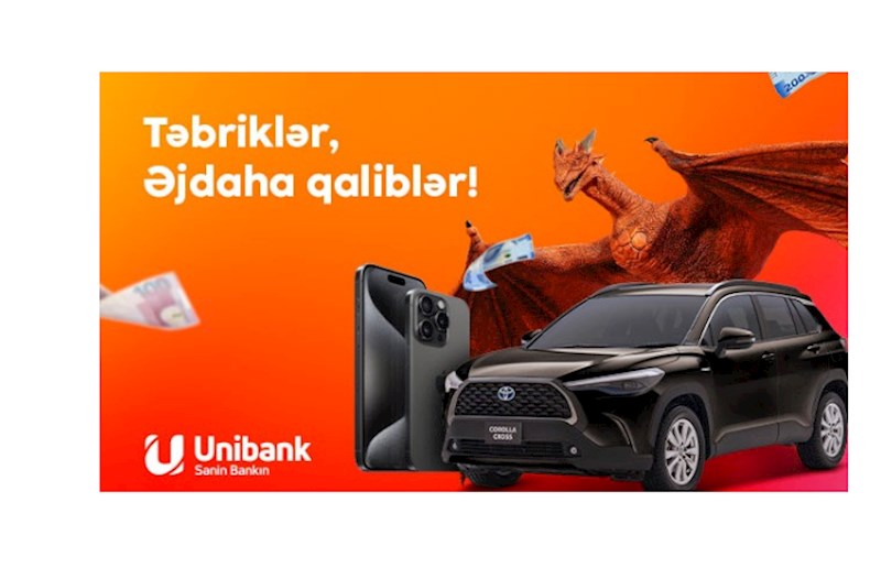 "Unibank"ın “Əjdaha” lotereyasının ilk qalibləri MƏLUM OLDU 