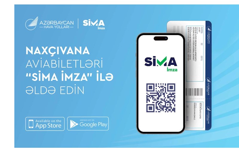 AZAL Naxçıvana aviabiletlərin onlayn alışında “SİMA İmza”nı tətbiq edir