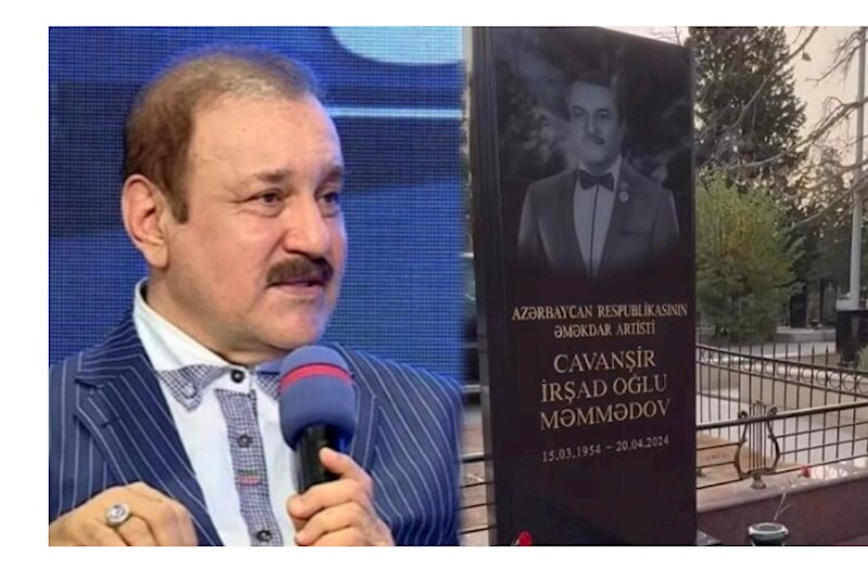 Nəvəsi Cavanşir Məmmədovun məzarı başında — VİDEO 