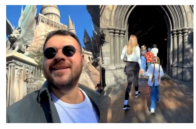 Emin Ağalarov ailəsi ilə Hollivudun "Universal studio"sında — VİDEO 
