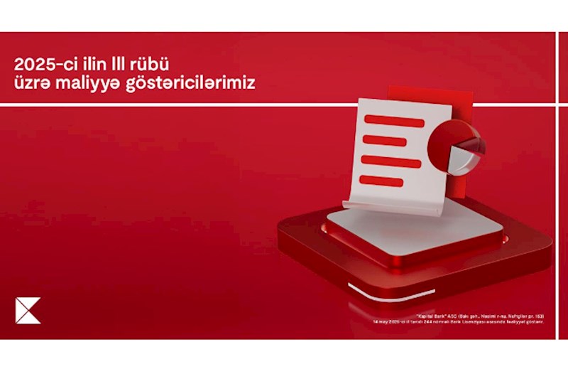 Kapital Bank 2025-ci ilin III rübü üzrə maliyyə nəticələrini elan edib
