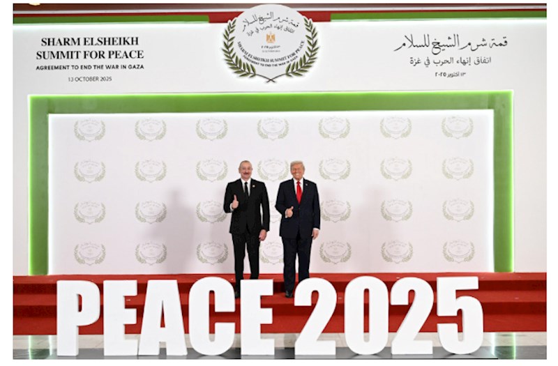 Prezident Yaxın Şərq Sülh Sammitində iştirakı ilə bağlı paylaşım edib — VİDEO