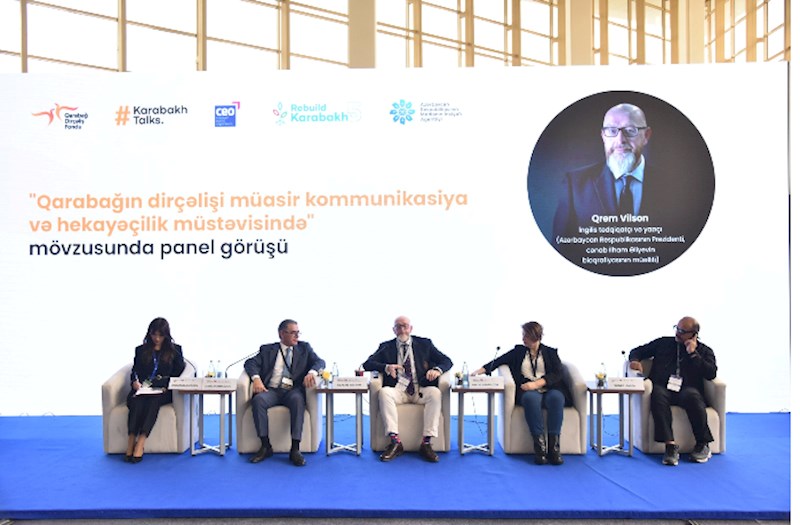 “Qarabağın dirçəlişi müasir kommunikasiya və hekayəçilik müstəvisində” mövzusunda panel müzakirəsi keçirilib — FOTOLAR