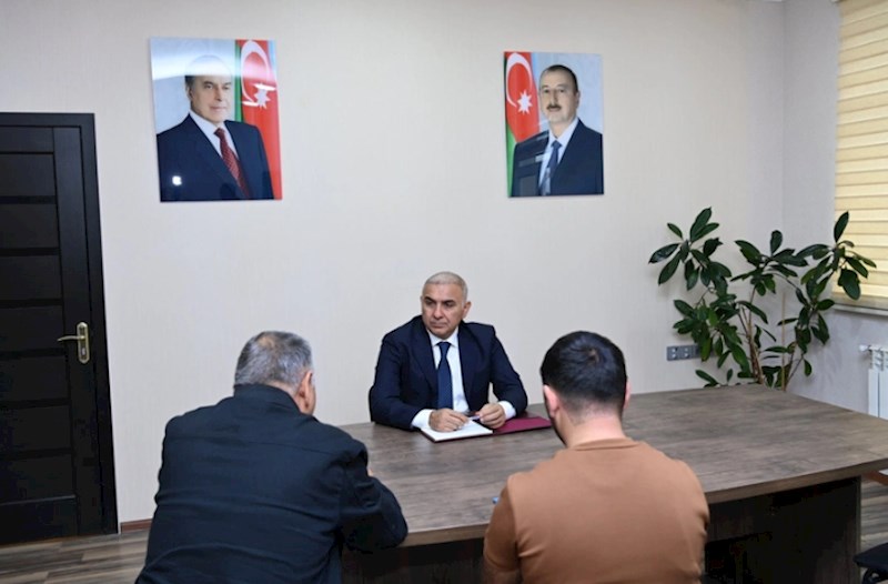 Vüqar Əhmədov Şamaxıda vətəndaşları qəbul edib — FOTO