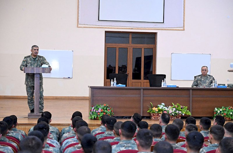 Zakir Həsənov Komando hərbi hissəsində olub, tapşırıqlar verib — FOTOLAR