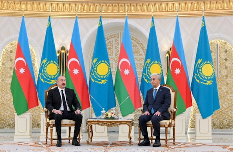 Azərbaycan və Qazaxıstan prezidentlərinin təkbətək görüşü olub