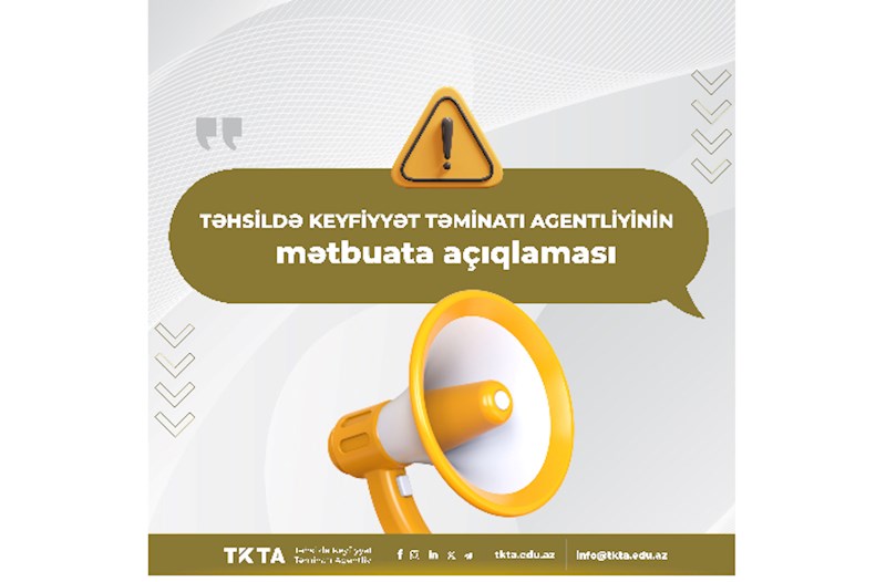 TKTA mətbuatda yayılan məlumatlara aydınlıq gətirdi 