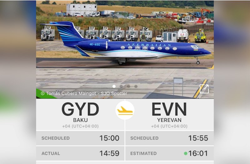 Azərbaycan təyyarəsi İrəvana getdi — Nə baş verir?
