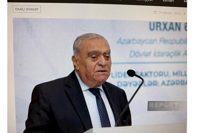 Akademik Urxan Ələkbərov “Uzaktan Eğitim Kapısı”nda 