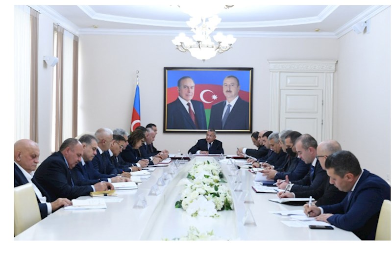 Rövşən Rzayev iclas keçirdi — Tapşırıqlar verdi (FOTOLAR) 