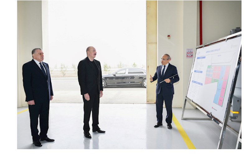 Prezident Sabirabada səfər etdi — FOTOLAR