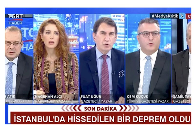 Zəlzələyə canlı yayımda yaxalandılar — VİDEO