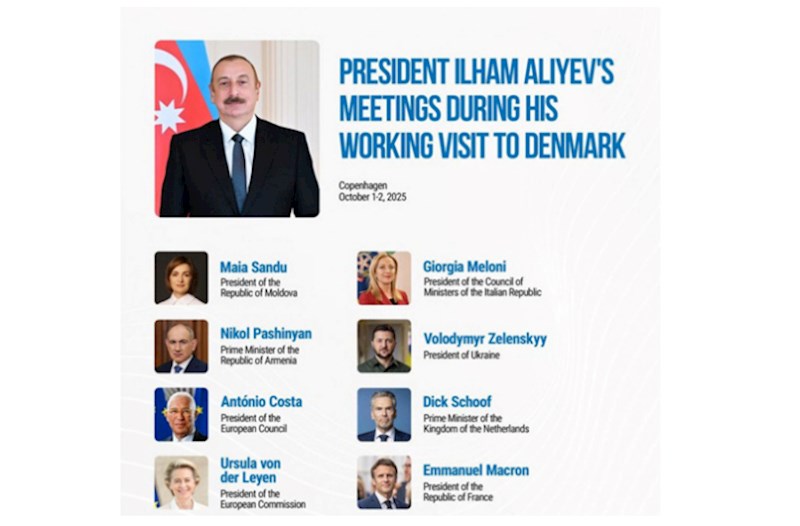 Prezident Danimarka səfəri ilə bağlı paylaşım etdi 