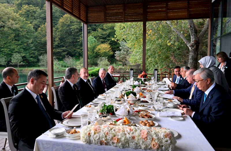 Liderlərə rəsmi nahar verildi — FOTOLAR 