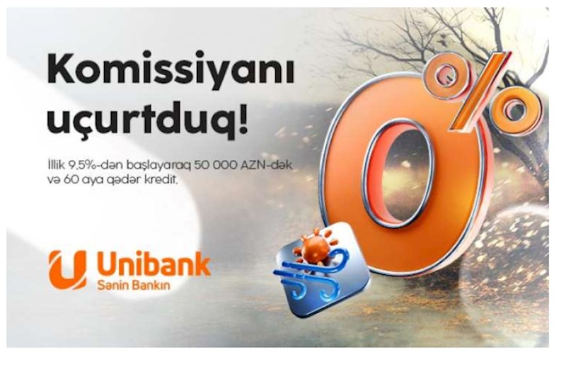 ​Unibank bir günlük “Komissiyasız çərşənbə” aksiyası keçirir 