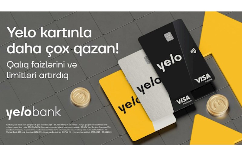 Yelo kart sahiblərinə daha çox qazanc imkanı!