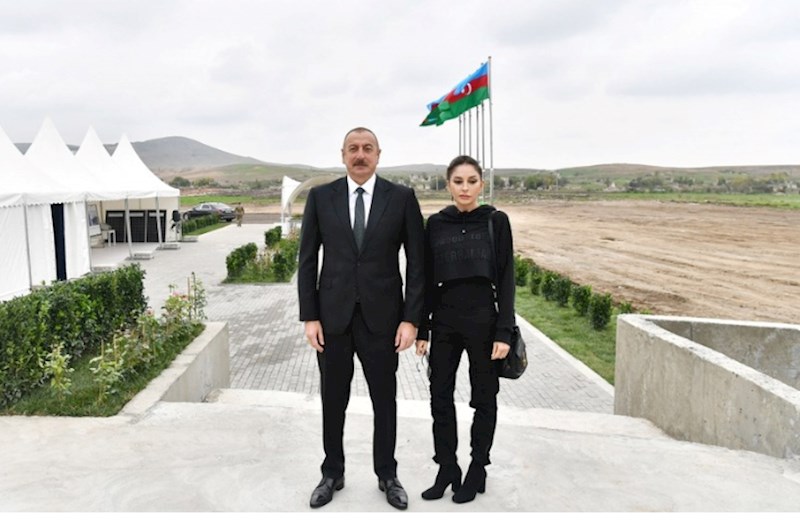 Prezident və birinci xanım Ağdam Muğam Mərkəzinin açılışında