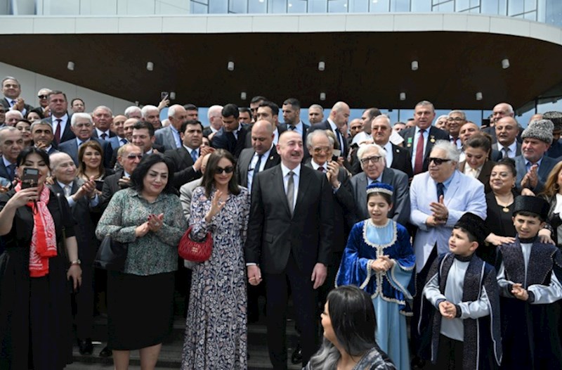 İlham Əliyevin sosial şəbəkə hesablarında Ağdam Muğam Mərkəzinin açılışından görüntülər paylaşılıb