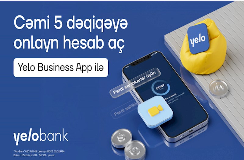Yelo Bank-dan fərdi sahibkarlar üçün onlayn imkan! 