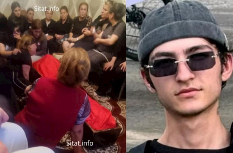 Gəncədə öldürülən Elgünün anası oğlu ilə vidalaşır — SON FOTOSU