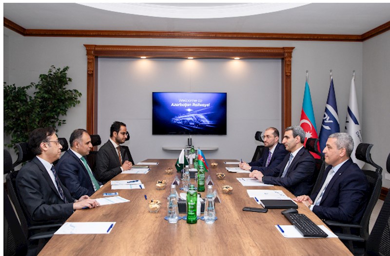 Azərbaycan və Pakistan arasında dəmiryol sahəsində əməkdaşlığın perspektivləri müzakirə olunub — FOTOLAR
