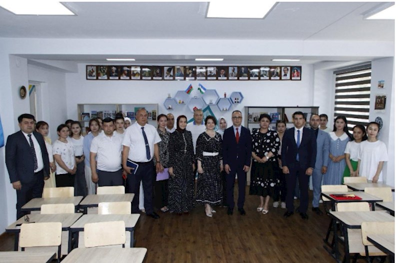 Özbəkistan universitetində Seyid Əzim Şirvani adına auditoriya açılıb — FOTOLAR 