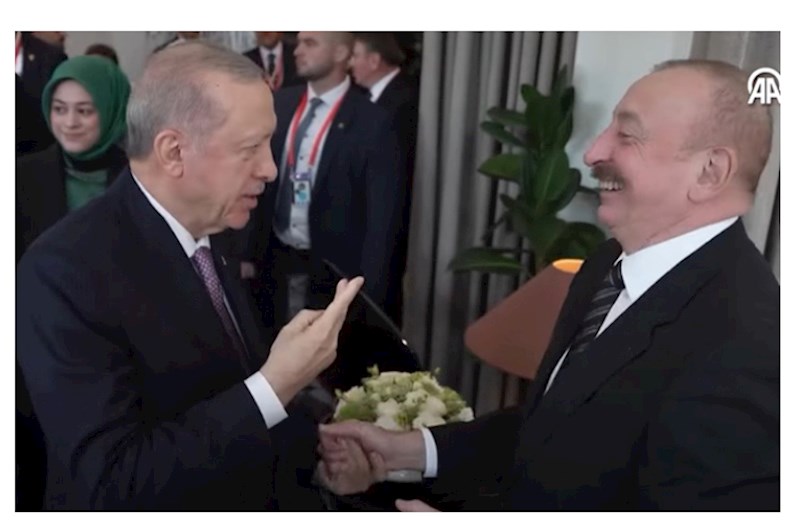 İlham Əliyevlə Ərdoğanın səmimi görüşü — VİDEO