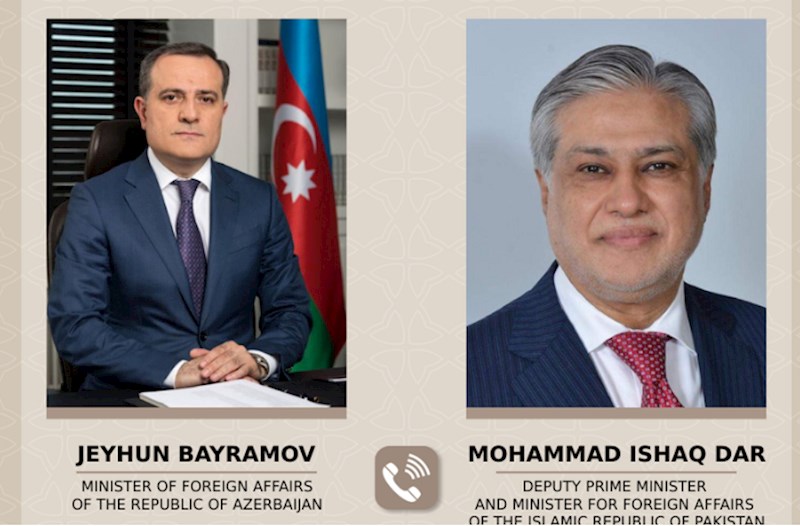Ceyhun Bayramov pakistanlı həmkarı ilə Şahbaz Şərifin Azərbaycana səfərini müzakirə edib