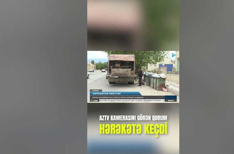 AzTV-nin kamerasını görən qurum hərəkətə keçdi — VİDEO 