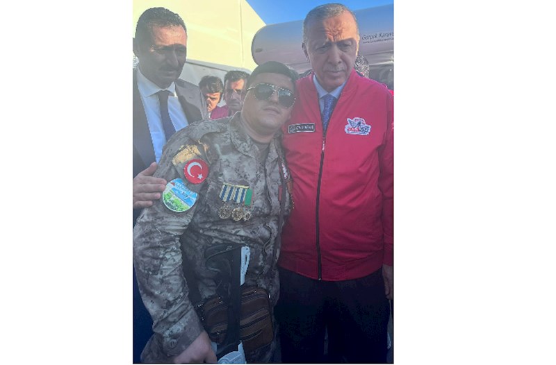 Qazimiz “TEKNOFEST”də Ərdoğanla görüşdü — FOTO