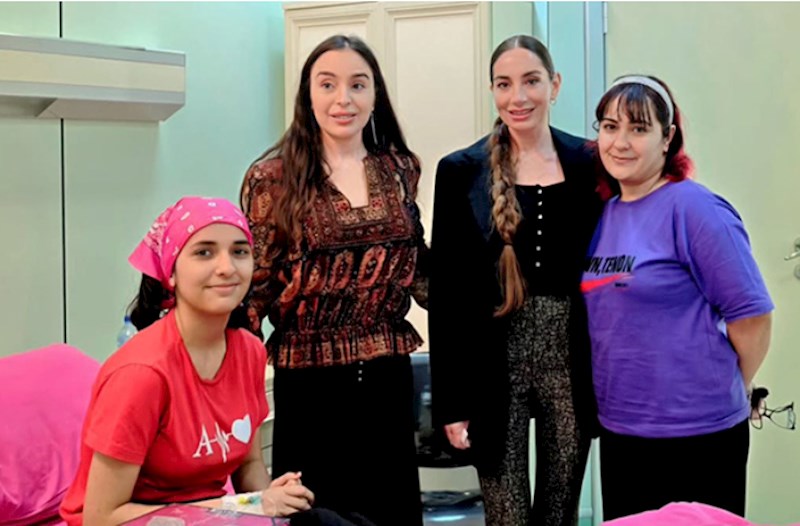 Leyla və Arzu Əliyevalar Onkologiya Mərkəzində — FOTOLAR