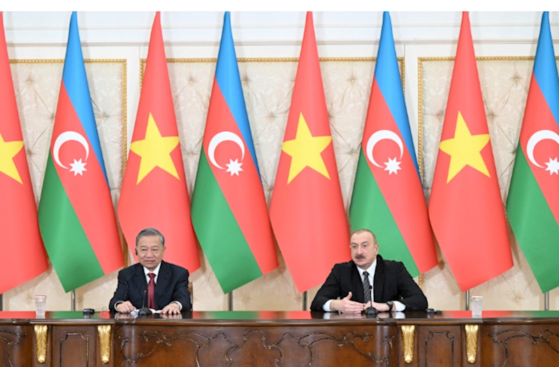 İlham Əliyev və To Lam mətbuata birgə bəyanatla çıxış ediblər — FOTOLAR (YENİLƏNİB)