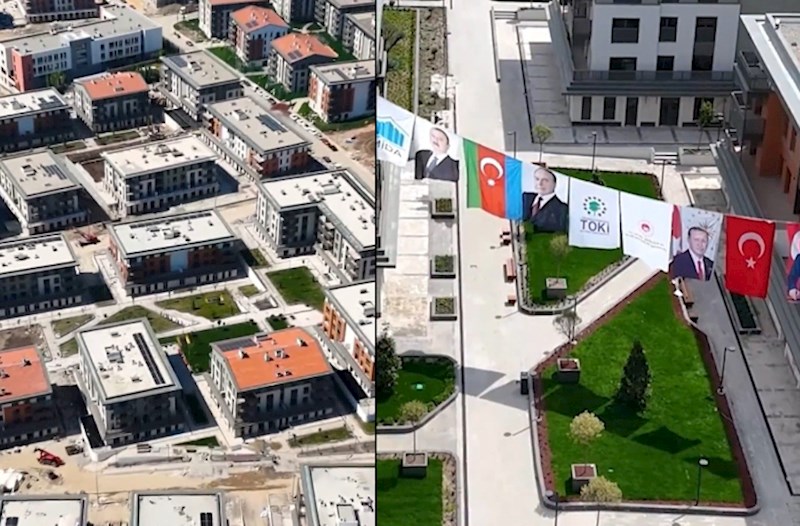 Türkiyəli nazir Kahramanmaraşda inşa edilən “Azərbaycan Məhəlləsi"nin görüntülərini paylaşıb — VİDEO