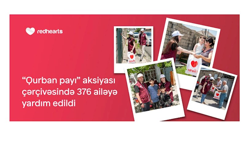 “Qurban payı” aksiyası çərçivəsində 376 ailəyə yardım edildi 